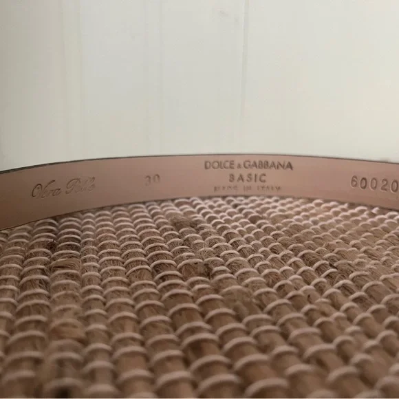 Dolce & Gabbana Brown Leather Belt with Silver Buckle - Picture 2 of 5